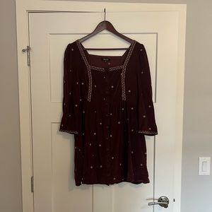 Madewell Corduroy Button Up Babydoll Dress